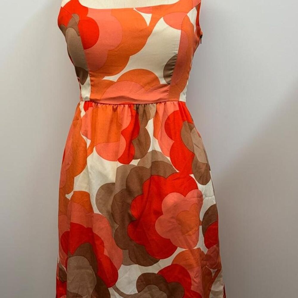 Judith March Women's Mod Floral Inspired Tie Back  Dress in Medium